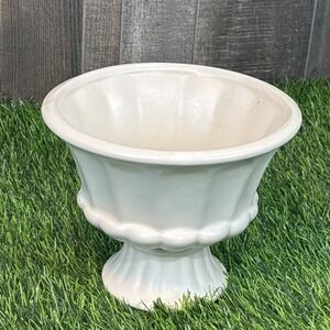 Vintage Haeger USA Pedestal Planter Vase FTD Floral Ceramic White